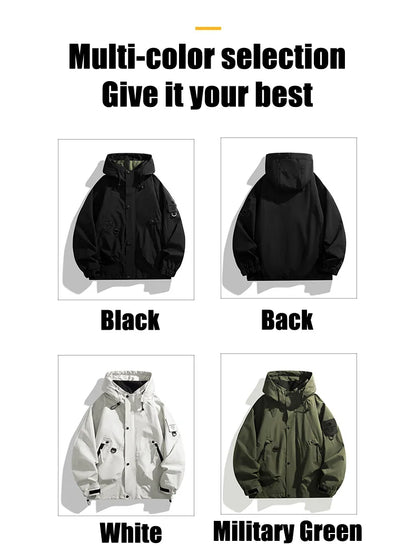 Men Women Waterproof Hiking Jacket Windproof Camping Windbreakers Oilproof Fishing Trekking Jacket Autumn Spring Sport Rain Coat