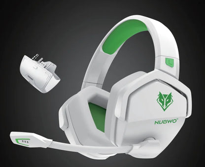 NUBWO G06 Wireless Headsets Gamer with Charging Station for Headset and PS5 Controller Gaming Headphones Long Battery Life