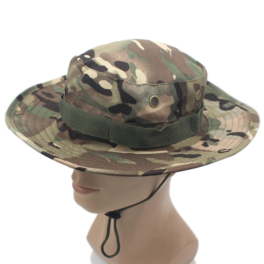 Camo Boonie Hat – Tactical Bucket Hat for Fishing, Hiking & Hunting