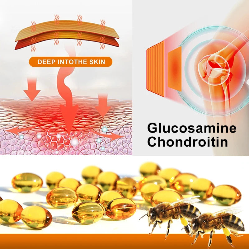 Glucosamine Chondroitin Capsules Vitamin C Nutrition Dietary Supplement Bone Knee Back Health Joints Mobility