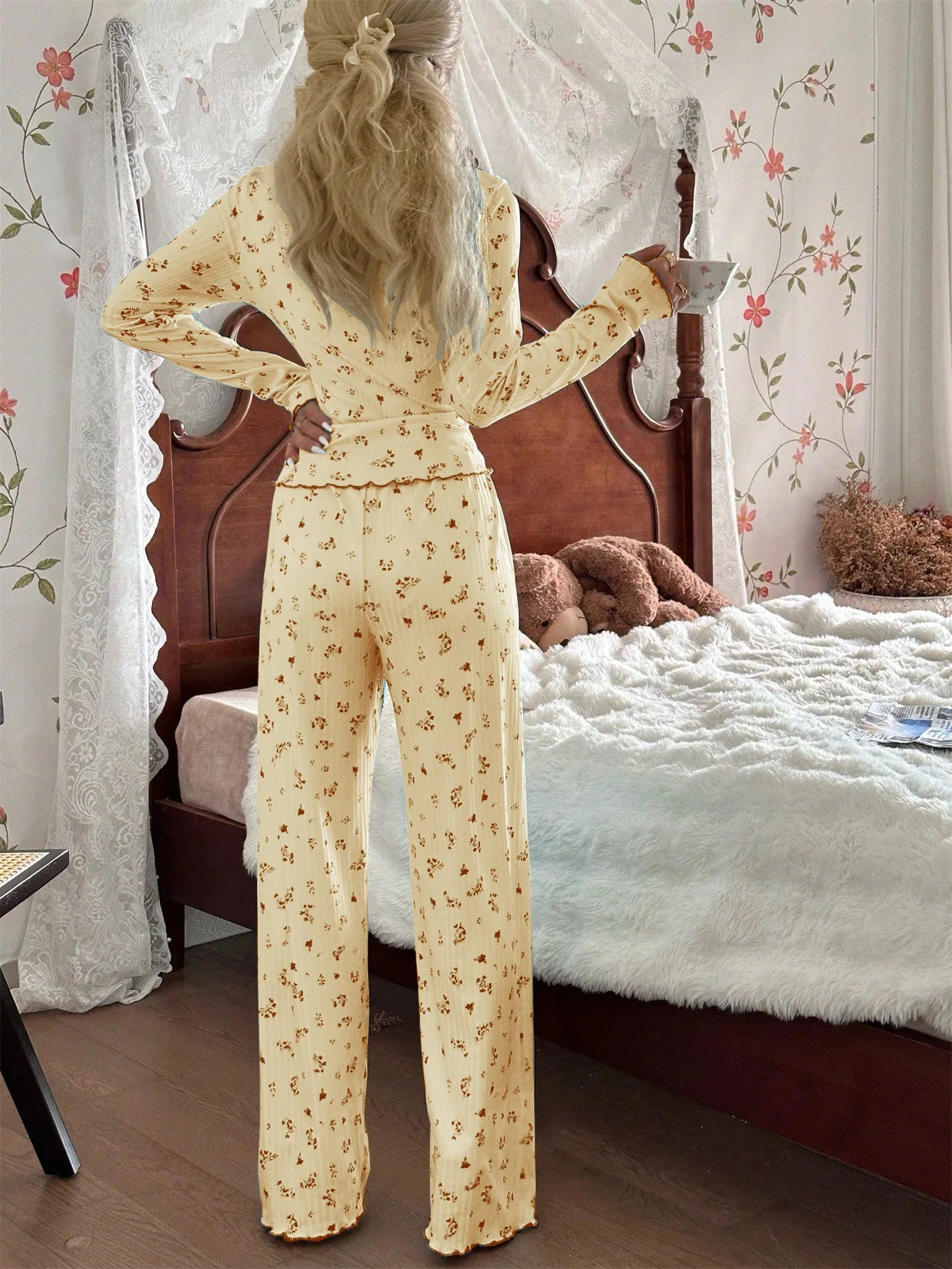 Pyjama Woman Pajamas Set Nightgown Women Sleepwear Women's Spring Suit Pajama Sets Woman Pyjamas Pyjama Femme Ensemble Nightie