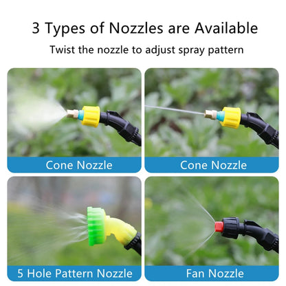 15L Multifunction Electric Sprayer, Adjustable Nozzle Garden Spray Tank For Watering, Cleaning, Pet Bathing with 3 Spray Heads