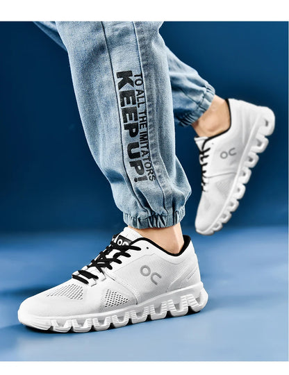 Men's Breathable Casual Sneakers Air Mesh Running Shoes Lightweight Summer Outdoor Sports Zapatillas for Male Large Size 39-46