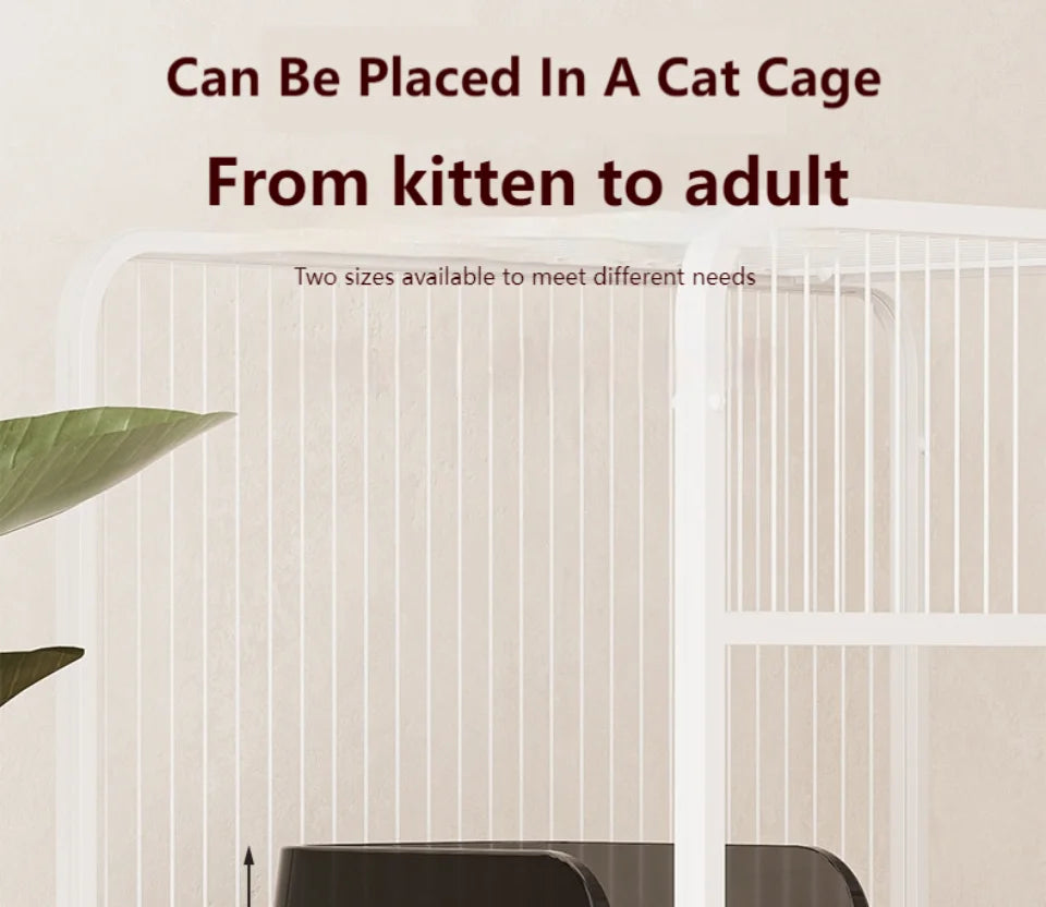 Large Capacity Cat Litter Box - Anti-Splash Plastic Cat Toilet - ZOOMNSTORE