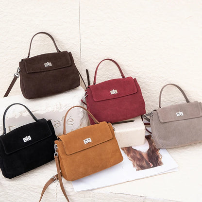 Genuine Leather Crossbody - Women's Soft Leather Messenger Bag With Zipper Closure