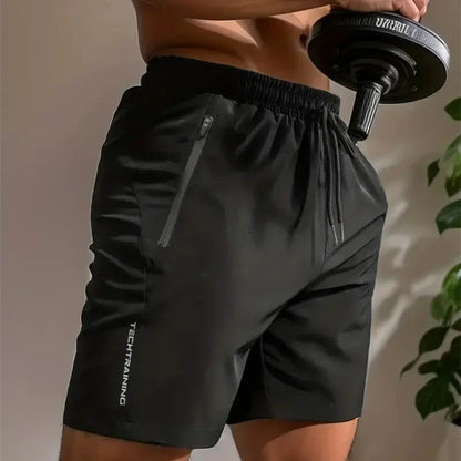Men Gym Shorts – Breathable Quick Drying Summer Workout Pants with Elastic Waist