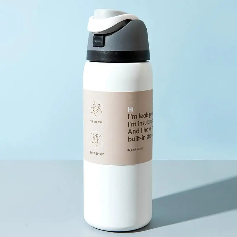☆Stainless Steel Thermal Mug Portable Sports Water Bottle Thermos Vacuum Flasks & Thermoses Water Bottle