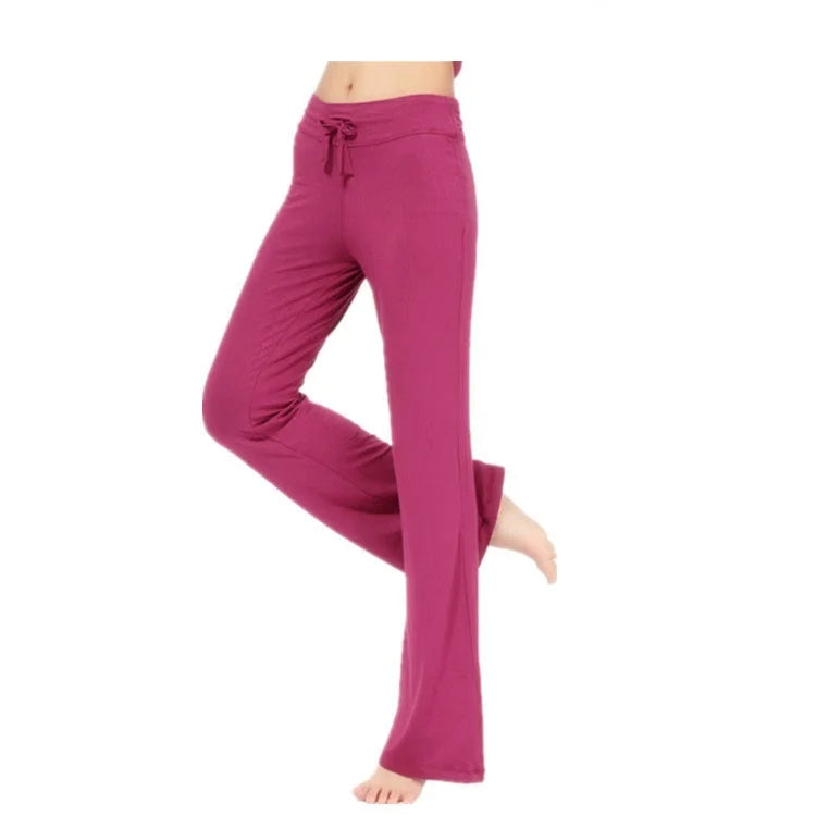 2024 Flare Leggings Yoga Pants Women High Waist Wide Leg Pants Women Gym Fitness Sports Black Flared Pant Latin Dance Trousers