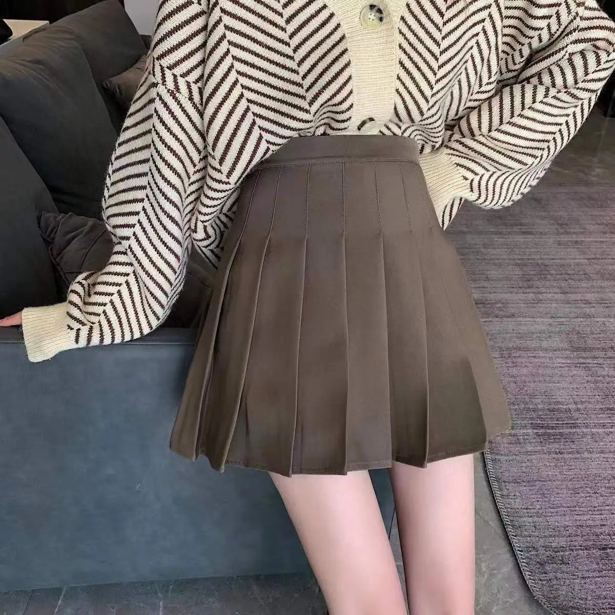 2024 New Sexy Women Pleated Skirts High Waist Summer Vintage Mini Skirts Korean Tennis Student White Designed Dance Skirt