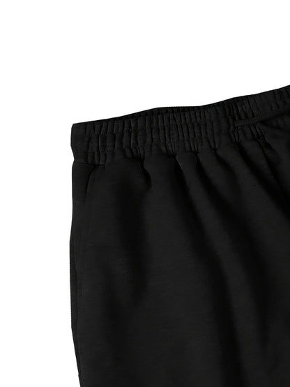 Men's Loose Street Style 7/8 Length Shorts Summer Casual Sports Elastic Waistband Pleated Hem Strong Draped Look