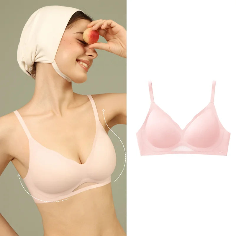 SUJIIN Sexy Push Up Black Bras for Women Comfortable Seamless Wireless Bra Female Summer Smoothing Soft Support Bralette Lady