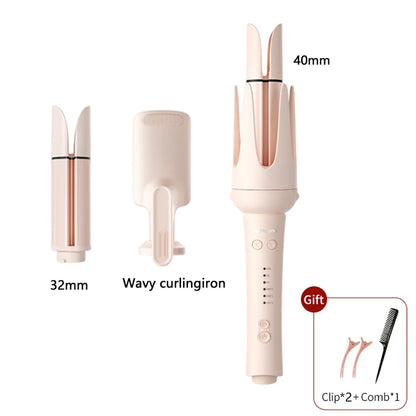Automatic Hair Curler - 32mm Ceramic Hair Roller With Timer & Anti-Scald Design