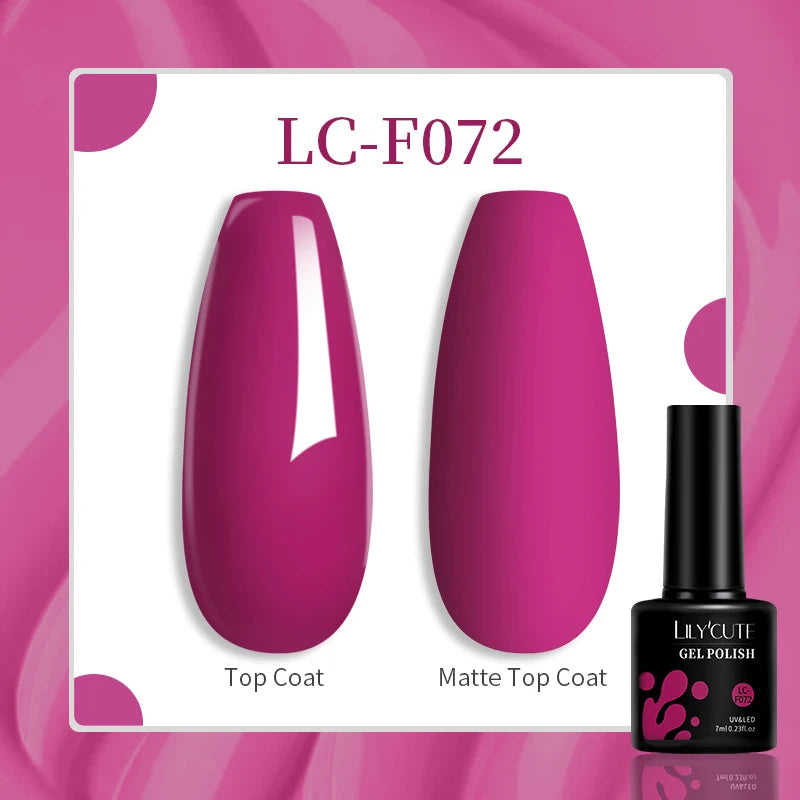 Gel Nail Polish - LILYCUTE UV Gel Varnish 7ML | Soak Off, Long Lasting Colors