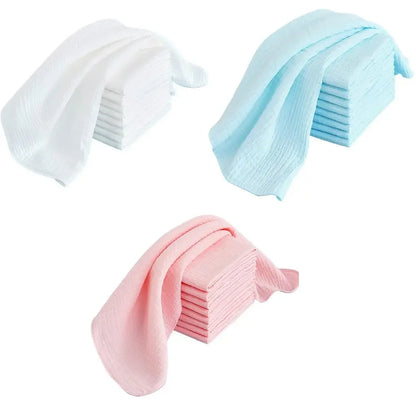 5-10PCS Baby Gauze Diapers 100% Cotton Baby Nappy for Newborn Changing 43x45cm Washable Reusable Double Layer Soft Baby Towels