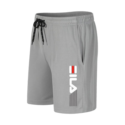 Men's Running Shorts Casual Sports Breathable Mesh Quick Dry Shorts Outdoor Hiking Clothing Fitness Quick Dry Drawstring Shorts