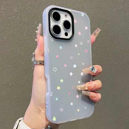 Cute Colorful Star Case for Samsung Galaxy S26 S25 S24 S23 Ultra A57 A37 A56 A55 A54 A53 A17 5G A36 A35 A34 S21FE S22 Plus Cover