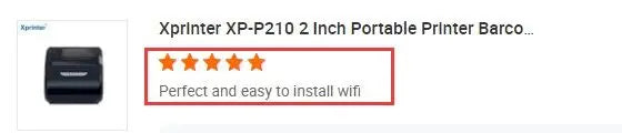 Portable Thermal Receipt Printer Mini Impresora Portatil 2Inch Portable Shipping Label Printer with Dual Duties Xprinter XP-P210