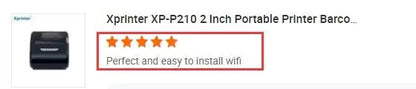 Portable Thermal Receipt Printer Mini Impresora Portatil 2Inch Portable Shipping Label Printer with Dual Duties Xprinter XP-P210