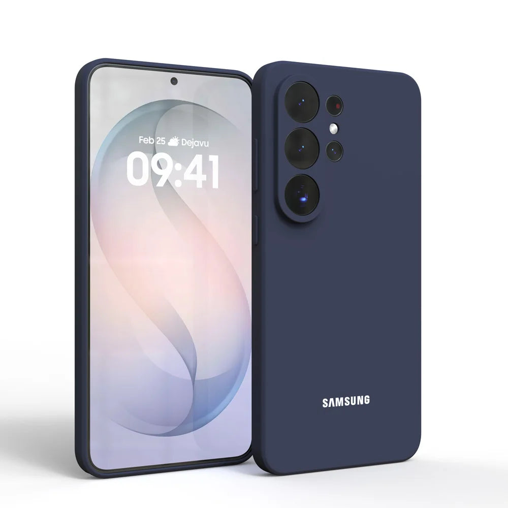 For Samsung Galaxy S26 Ultra Case Silky Silicone Cover Soft-Touch Back Protective Housing For S26Ultra S26 Plus S25 FE S24 S23