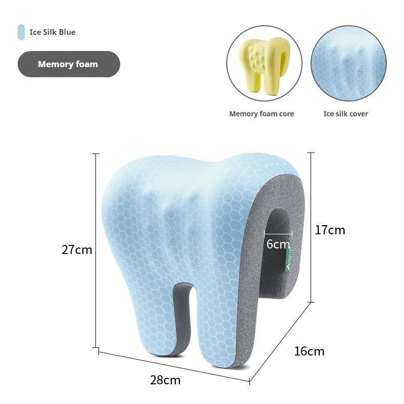 Memory Foam Neck Pillow - Ergonomic Headrest & Neck Support Cushion for Office Chair