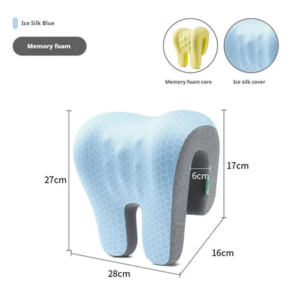 Memory Foam Neck Pillow - Ergonomic Headrest & Neck Support Cushion for Office Chair