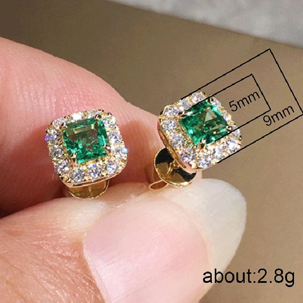 Bright Cubic Zirconia Stud Earrings – Versatile Wedding Studs