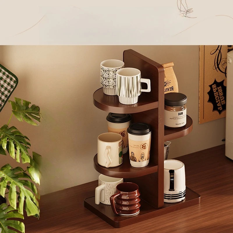 Multifunctional Desktop Multi-layer Cup Holder Office Simple Small Flower Stand Kitchen Countertop Rack Seasoning Storage Rack