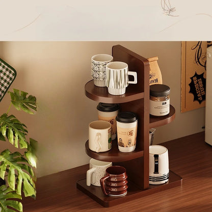 Multifunctional Desktop Multi-layer Cup Holder Office Simple Small Flower Stand Kitchen Countertop Rack Seasoning Storage Rack