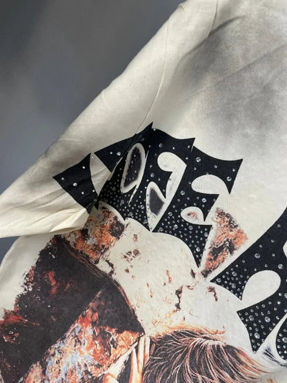 26SS Y2K High Quality American Retro Trendy Fashion Tops LIFE HUSTLERS 100% cotton large size loose Men's Women's T-Shirt