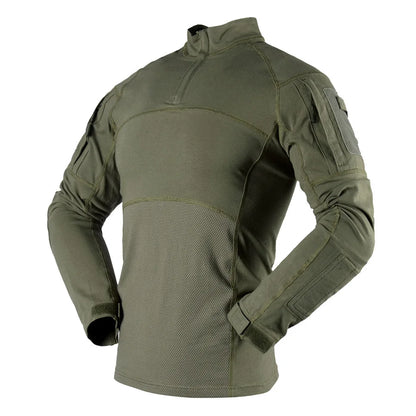 Tactical Cotton Shirt - Multicam Camo Military Combat Tee | Lightweight Moisture Wicking