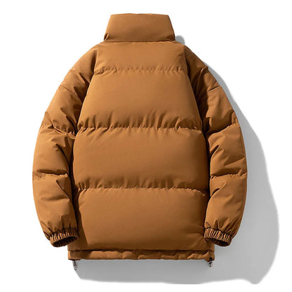 8XL Puffer Jacket Men Thick Warm Parka Plus Size Quilted Jacket Solid Outwear Coats Loose Cotton-padded Men's Clothing Top