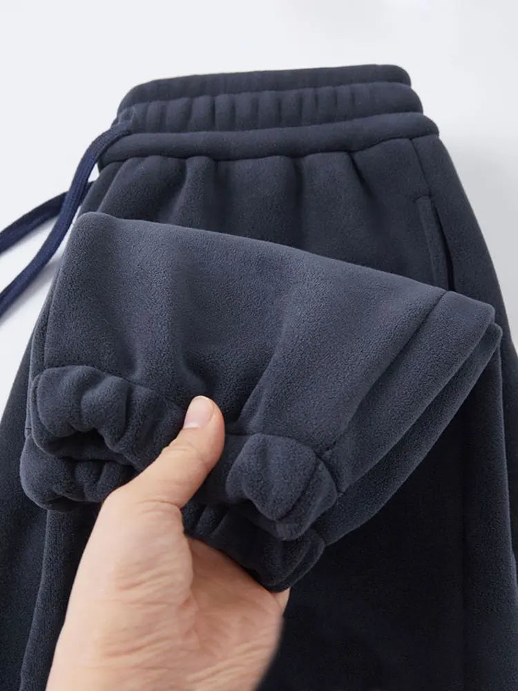 Winter Warm Fleece Jogger Pants Men Thicken Autumn Sport Jogging Sweatpants Outdoor Walking Casual Gary Trousers
