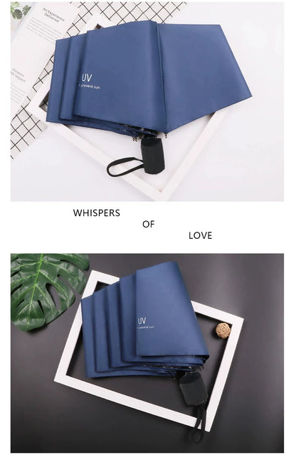 Umbrellas Sun umbrellas Cartoon rain and sunny manually folded student portable umbrellas Sunshade accessories Outdoor equipment