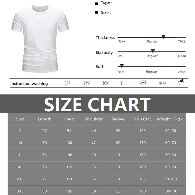 Summer T Shirts Men - Lightweight Cotton Casual Tees With Funny Graphic Print
