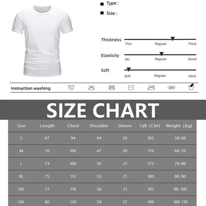 Summer T Shirts Men - Lightweight Cotton Casual Tees With Funny Graphic Print