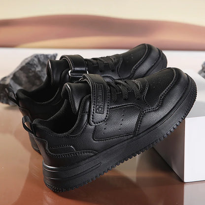 Kids Running Shoes – Breathable Leather Sneakers With EVA Cushioned Soles For Children