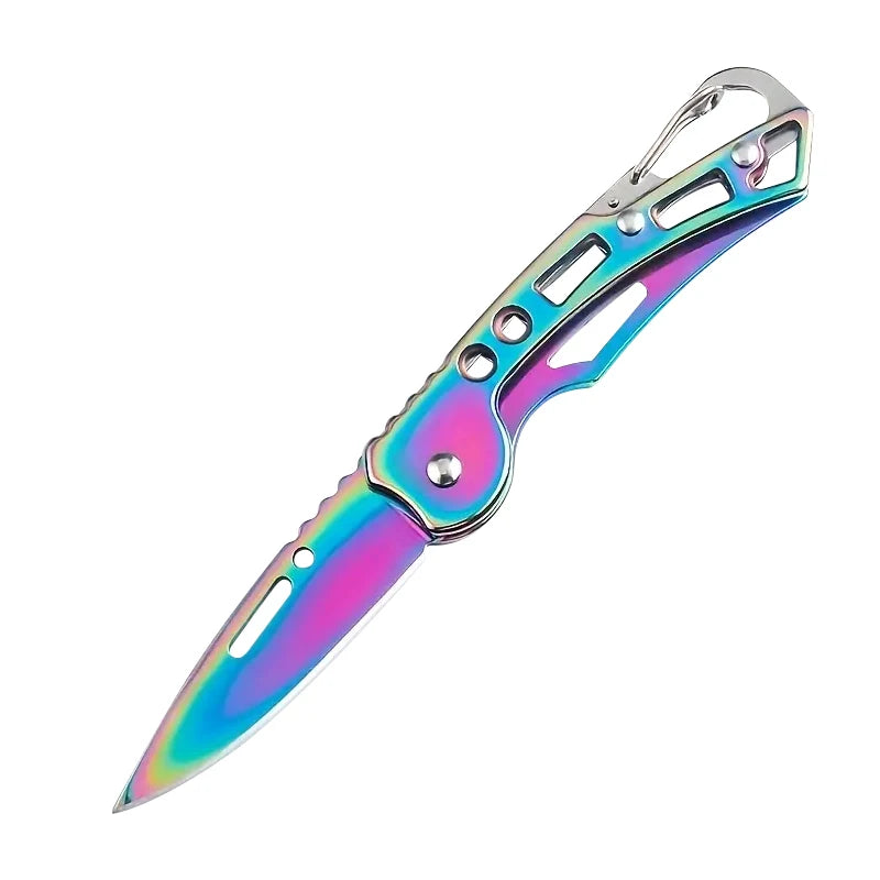 Folding Stainless Steel Fruit Knife - Non-Slip Outdoor Pocket Knife