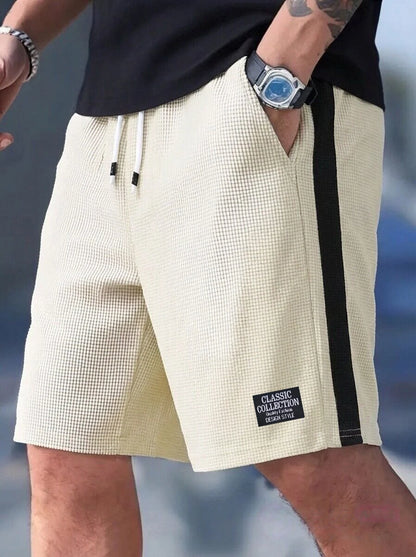New Men's Shorts, Men's Casual Pants, Men's Beach Shorts, Men's Sports Shorts, New Fashion Textured Fabric, Breathable Pants, Suitable for Both Daily Casual Wear and Sports