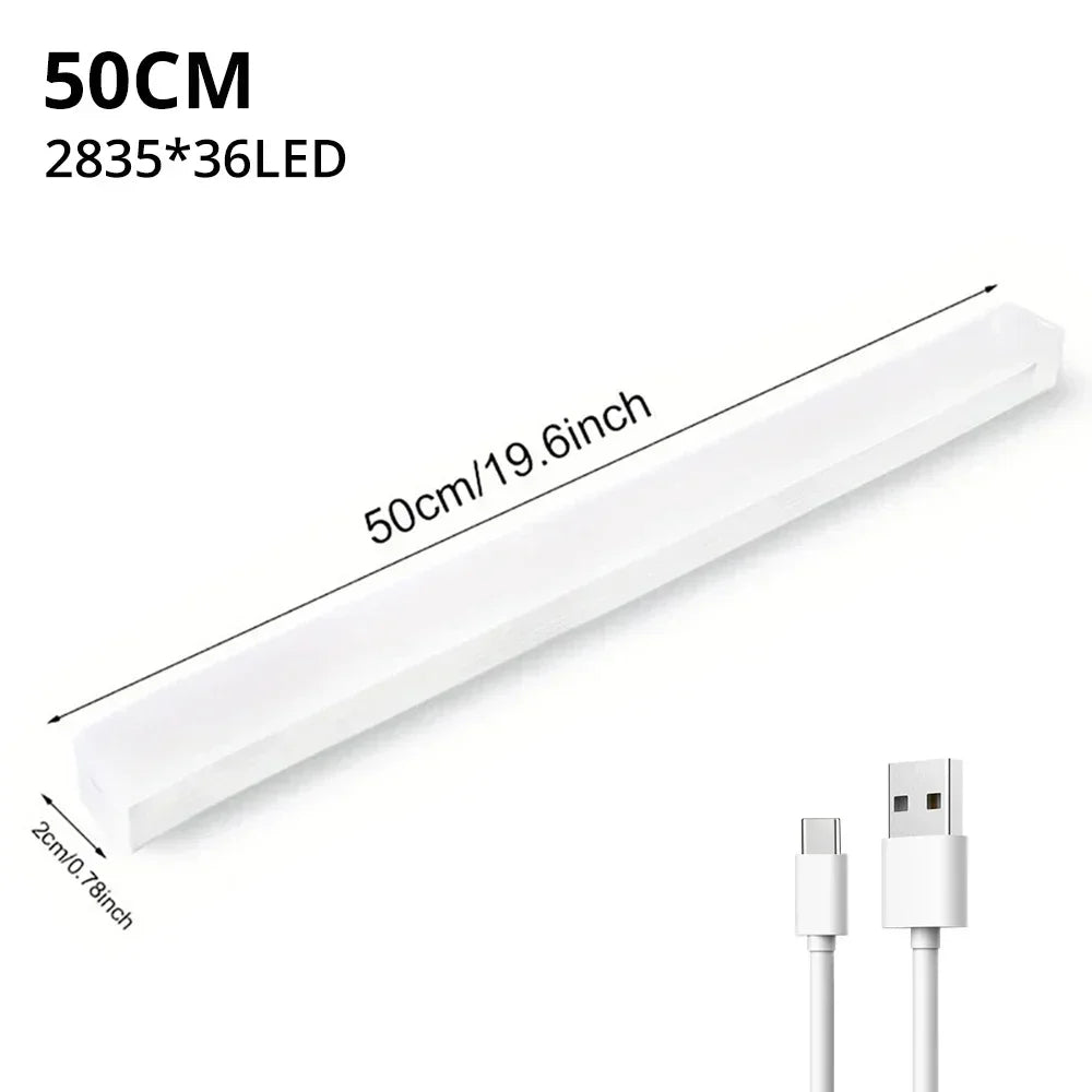 Motion Sensor Light Wireless LED Night Light USB Rechargeable Night Lamp Cabinet Wardrobe Lamp Staircase Backlight For Kitchen 1