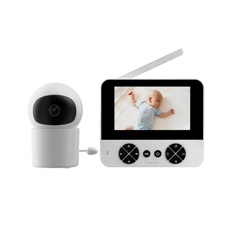 Danmini Intelligent Baby Monitor 4.3-inch IPS Color Screen Display PZT Control Night Vision Indoor Security Surveillance Camera
