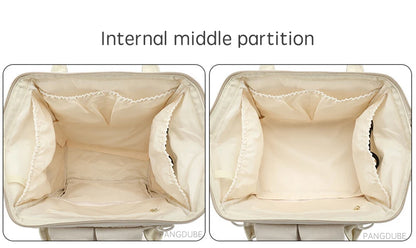 PANGDUBE Baby Nappy Bag with 2pcs Stroller Hooks Mummy Bag Backpack Waterproof Outdoor Travel Mommy Maternity Bag for Baby Stuff