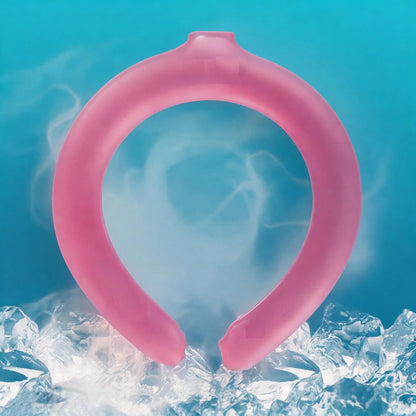 Summer Neck Cooling Ring Lasting Neck Wearable Gel Ice Pack Reusable Ice Cushion Portable Outdoor Sports Cooling Accessories