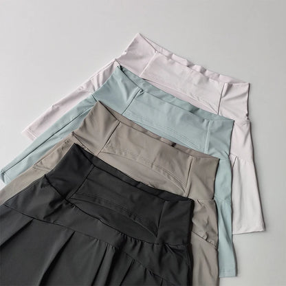 Women's Sport Skort – Lined High-Waist Tennis & Golf Skirt Shorts