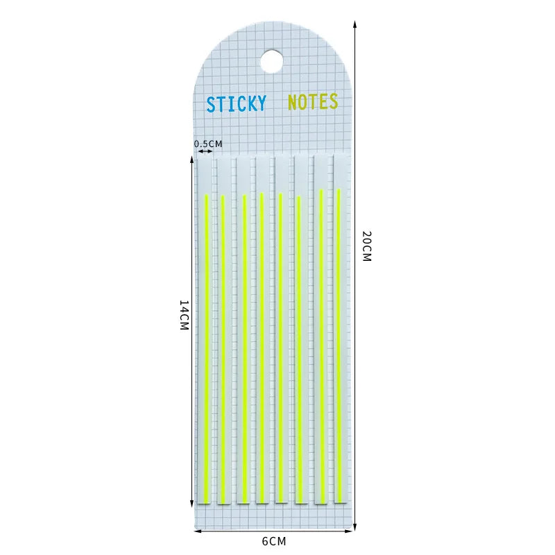 160 Sheets Transparent waterproof Mark Line Index Memo Pad Sticky Notepads Paper Sticker Notes School Supplies Stationery