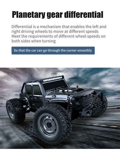 116 4WD RC Monster Truck - High Speed Drift Remote Control Car for Kids