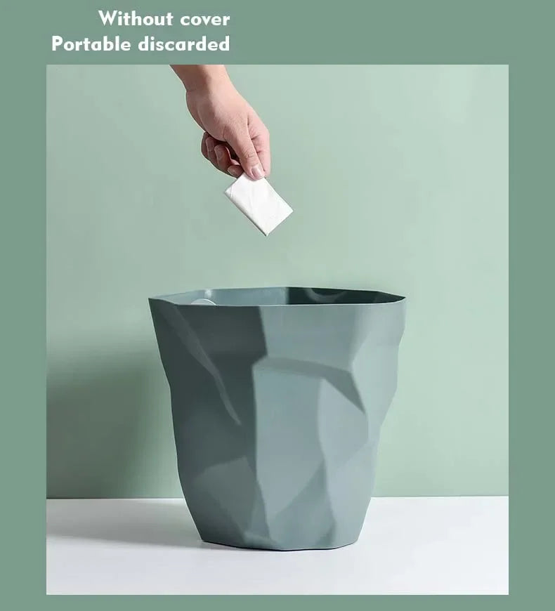 Irregular Trash Can - Creative Bathroom Waste Bin for Home
