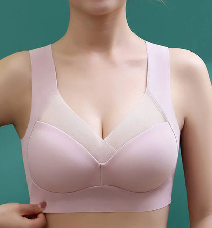 1pcs Women Bras Plus Size Seamless Bra Bralette Backless Ladys Mesh Brassiere Vests Female's Sport Anti-sagging Underwears L-6XL