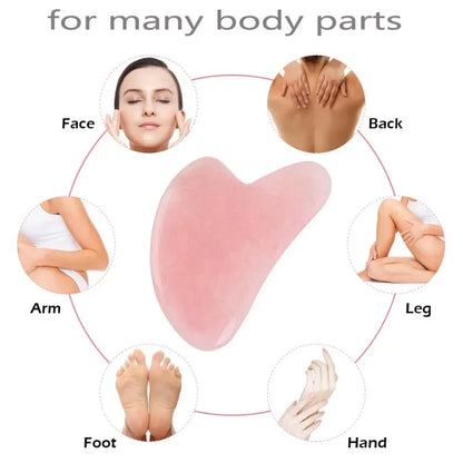 Smooth Natural Jade Gua Sha Board Portable Home Facial SPA Massage Tool Gentle Daily Skin Care Unisex Beauty Accessory