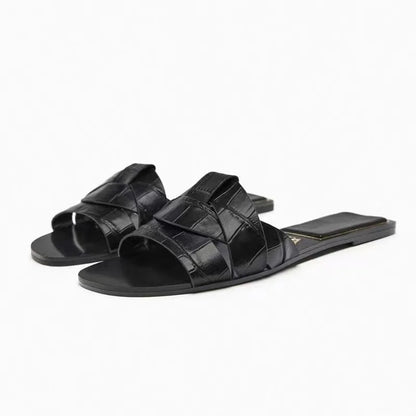 Summer Women Slippers Fashion Outdoor Casual Breathable Flat T-shape Soft Comfortable Heels Shoes Open Toe Sandals Slides Women