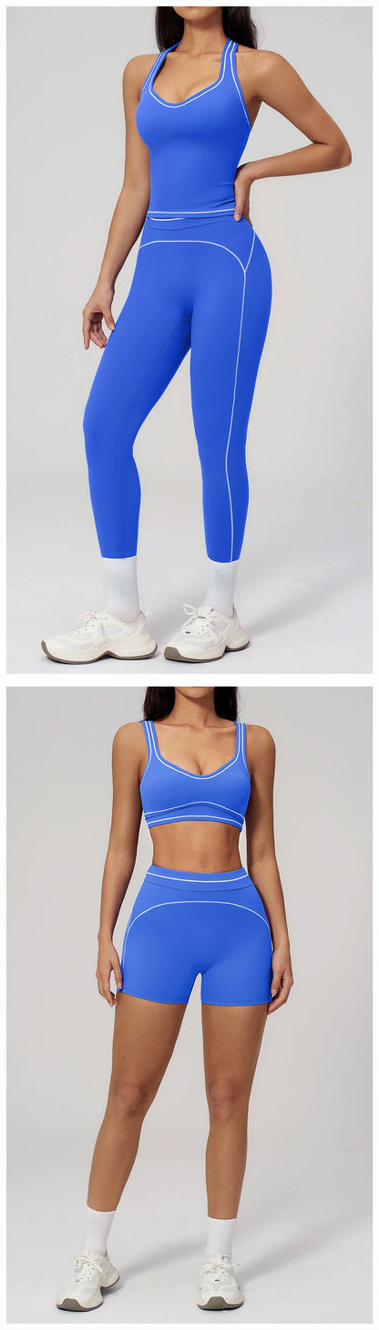 Yoga Suit 2PCS Women Tracksuits Sports Outfits Gym Clothes Running Sports Bra Suits Female Workout Yoga Clothes Athletic Wear